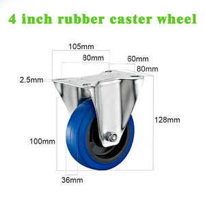Factory Price 4/5/6/8inch 250/350/450/550kg Nylon PA Heavy Duty Stainless Steel <strong>Casters</strong> Swivel <strong>Caster</strong> Castor Trolley Wheel - Product Image 4
