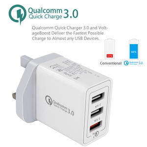 Cargador de pared USB para teléfono inteligente, estación de carga de 27W, 3 usb, portátil, para la UE - Product Image 4