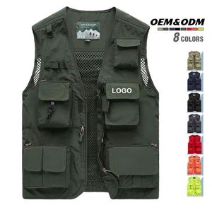 Chaleco de Trabajo para Hombre, Verano, Ecológico, Secado Rápido, Personalizable, Transpirable, Ligero, Informal, Multifuncional, para Viajes - Product Image 1