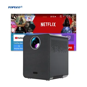 Topleo Projector Factory Oemデュアルwifiとbt 4.1 1080p HdスマートLcd Androidプロジェクター