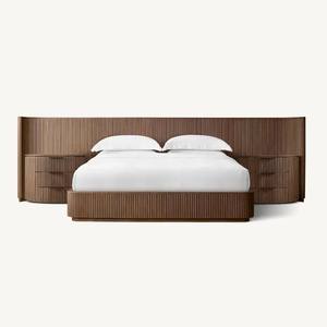 Nieuwe Stijl Rijke Graan Houten <span class=keywords><strong>Bed</strong></span> Europese Eiken Zacht <span class=keywords><strong>Bed</strong></span> Met Kingsize - Product Image 1