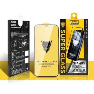 Armor Pelindung Layar Ponsel Aluminium 2,5 D, Film Pelindung Layar Ponsel Kaca Tempered 9H untuk iPhone 12