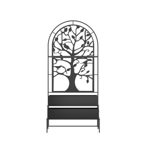 Clôture d'intimité <span class=keywords><strong>en</strong></span> acier découpée au laser sur mesure avec jardinière surélevée, écran décoratif extérieur, séparateur de pièce, jardinière intégrée - Product Image 3