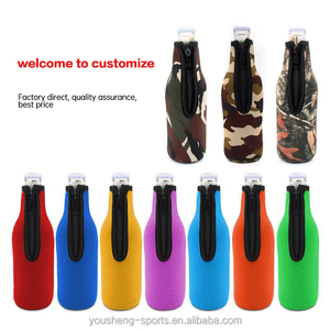 Porte-canettes en néoprène personnalisé avec logo, support de boisson promotionnel, cadeau de fête pour le camping, la plage et les barbecues - Product Image 4