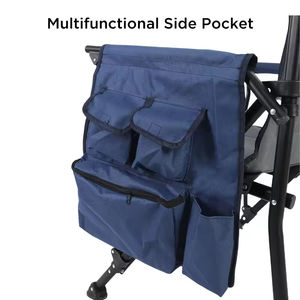 Silla plegable gigante de acero plegable, silla grande de 500 libras, silla de camping de gran tamaño para exteriores - Product Image 6