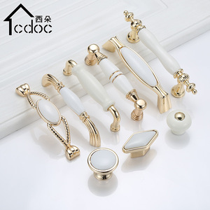 Tiradores de Cerámica Xiduo para Gabinetes, Perillas Ovaladas Minimalistas de Aleación de Zinc para Puertas y Cajones de Cocina - Product Image 2
