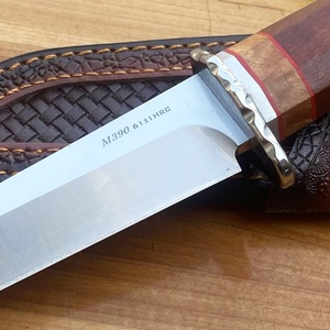 มีดพกยุทธวิธี YAGI ใบมีดสแตนเลสคุณภาพสูง พร้อมปลอกไม้ OEM แบบปรับแต่งได้ สำหรับใช้งานกลางแจ้งหรือ DIY EDC - Product Image 3