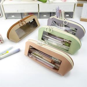 Muestra gratis envío gratis papelería Kawaii al agente de China, estuche de lápices Kawaii de alto valor bolsa de bolígrafo transparente para profesores - Product Image 6