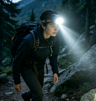 Lampe frontale LED rechargeable par USB, lampe de casque de mineur avec batterie au lithium, adaptée au camping, aux secours et à la pêche en mer