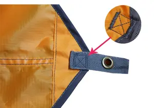 Tente de camping ultra-légère Urban Nomads en polyester Ripstop 210T, porte en toile, portable, imperméable 3000MM, revêtement argenté, protection pour hamac - Product Image 5