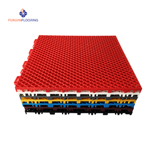 พื้นสนามบาสเก็ตบอลแบบพลาสติก FUXUAN FX02 ขนาด 25x30 ฟุต สำหรับใช้ภายใน/ภายนอกอาคาร แบบประกบกันได้ หนา 14.8 มม. ปรับระดับได้และทนทาน - Product Image 3