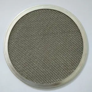 Yüksek hassasiyetli özelleştirilmiş Metal paslanmaz çelik tel Mesh yuvarlak filtre ekran diski