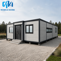 Vente directe de maison conteneur pliable 20 pieds 40 pieds, maison mobile modulaire avec cuisine, maison préfabriquée extensible