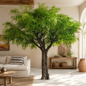 Grand arbre banian artificiel réaliste, faux arbre vert réaliste pour la décoration intérieure et extérieure, usage commercial - Product Image 1