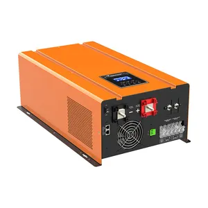 Color LCD display Sine Wave Inverse Power Frequency Inverter 3000w 12v/24v/48v To 220v Off-grid System Household Inverter