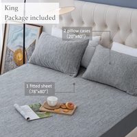 Textile de maison 100% fibre de bambou ensemble de literie tissu de refroidissement drap de lit pour été jetable adulte sommeil nuit sueurs Polyester