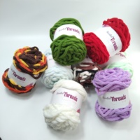 Fil à crocheter très populaire pour couverture bébé, fil chenille 6mm pour écharpe et sac à main