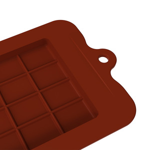 Besafe 24 khoang kết nối vuông bánh fondant cấp thực phẩm toàn bộ sô cô la Silicone Khuôn nướng khuôn - Product Image 4