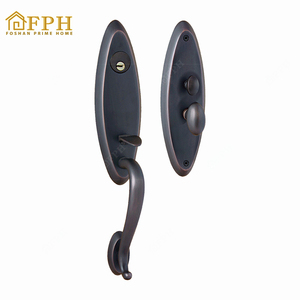 Cao cấp đánh bóng cửa bằng đồng thau đòn bẩy xử lý phong cách truyền thống cho cửa ra vào bằng gỗ - Product Image 3