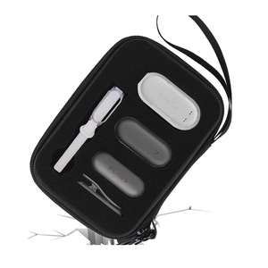 Étui de rangement de voyage portable et durable en EVA noir avec fermeture éclair pour accessoires électroniques, sac de rangement pour accessoires technologiques en PU, y compris la banque d'alimentation SD - Product Image 3