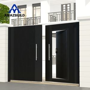 AMAZBUILD Porte de style balançoire ouverte en fer personnalisé pour l'entrée de la villa, le mur de clôture de la maison et la conception de la porte principale de la cour - Product Image 4