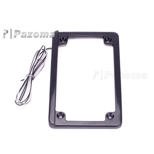 Luz <span class=keywords><strong>de</strong></span> marco <span class=keywords><strong>de</strong></span> <span class=keywords><strong>matrícula</strong></span> plana personalizada para motocicleta 9 * LED 7-3/16 "X 4-1/4" para modelos Harley - Product Image 2