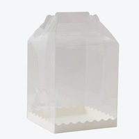 Boîte à gâteau de 4 pouces, boîte d'emballage pour petit gâteau de 3 pouces, boîte d'emballage transparente pour gâteau mousse d'anniversaire de 5 pouces et 6 pouces avec hauteur supplémentaire