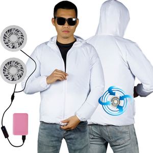 Sun protection Outdoor Anti-UV Fan <b>Cooling</b> <b>Jacket</b> New air Conditioning Clothes Fan <b>Cooling</b> Cloth - Product Image 1