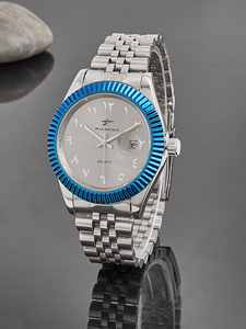 <span class=keywords><strong>Montre</strong></span> à quartz pour <span class=keywords><strong>homme</strong></span> en acier inoxydable <span class=keywords><strong>de</strong></span> classe affaires, <span class=keywords><strong>montre</strong></span> à quartz la <span class=keywords><strong>plus</strong></span> chère pour <span class=keywords><strong>homme</strong></span> - Product Image 3