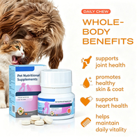 Suplemen Vitamin Anjing Waylemo Pet Health Care, Koenzim Q10 Taurin, Pendukung Kesehatan Jantung untuk Anjing dan Kucing, Tablet Kesehatan Kardiovaskular