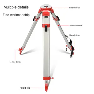 Customizável OEM durável alumínio liga estação total <span class=keywords><strong>Theodolite</strong></span> medição Stand quadrado levantamento nível instrumento tripé - Product Image 4