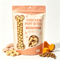 Op maat gemaakte bedrukte staande pouch voedselverpakking met ziplock sluiting voor snacks, noten, dierenvoer, hondenkoekjes, OEM