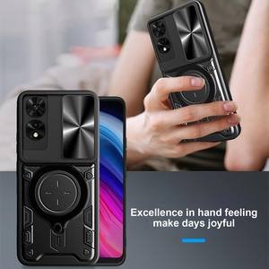 Funda protectora para teléfono con soporte de anillo, Protector de cámara a prueba de golpes, funda para teléfono móvil para <span class=keywords><strong>TCL</strong></span> 505 50SE, fundas traseras - Product Image 5