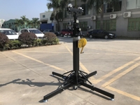 Soporte de Altura Ajustable con Manivela para Altavoces Line Array, Torre de Elevación con Manivela