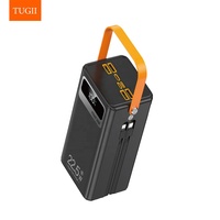 TUGII 4USB Type-C Charge rapide 22,5W Batterie Li-Polymère Chargeur rapide 2-en-1 Banque d'alimentation universelle Haute capacité
