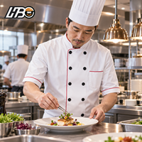 HBC été respirant cuisine salopette multifonction à manches courtes Restaurant uniforme boulangerie Chef vêtements