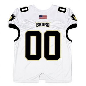 Maillot de football américain personnalisé OEM d'usine, sublimation, anti-UV, anti-bactérien, évacuation de l'humidité, respirant, 100% polyester - Product Image 2