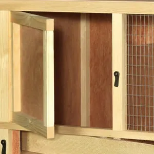 Indoor huisdier Houten konijnenhok huis Grote Konijn Kooien Commerciële kleine dier onderdak