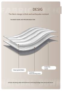 Élégant 13/<span class=keywords><strong>14</strong></span>/15 <span class=keywords><strong>pouces</strong></span> Puffy Multi-Functional <span class=keywords><strong>Portable</strong></span> Laptop Sleeve pour femmes et hommes Confortable Polyester Cover Utilisation quotidienne - Product Image 5