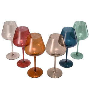 Verres à <span class=keywords><strong>vin</strong></span> colorés en cristal Coffret cadeau de mariage pour les amateurs de <span class=keywords><strong>vin</strong></span> Dîner de <span class=keywords><strong>vin</strong></span> rouge <span class=keywords><strong>blanc</strong></span> - Product Image 6