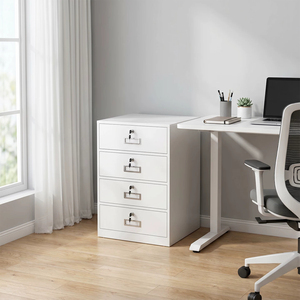 Meuble de classement vertical moderne et populaire en acier à <span class=keywords><strong>5</strong></span> <span class=keywords><strong>tiroirs</strong></span> verrouillables pour bureau et entreprise - Product Image 3