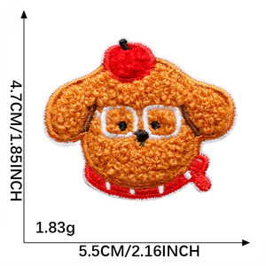 Adesivo in tessuto originale fai <span class=keywords><strong>da</strong></span> te con ricamo a forma di gatto e cane, decorazione per telefono e organizer <span class=keywords><strong>da</strong></span> scrivania - Product Image 6