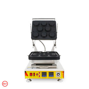 2024 Machine à collations électrique professionnelle 8 pièces Machine à gaufres de <span class=keywords><strong>boulanger</strong></span> de fond de peau/coquille/gâteau de tarte aux œufs commerciale - Product Image 2