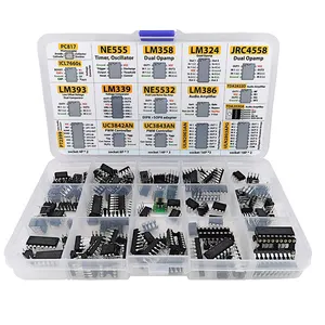 Brand new IC chip classification 150 integrated circuits and integrated circuit socket box kits