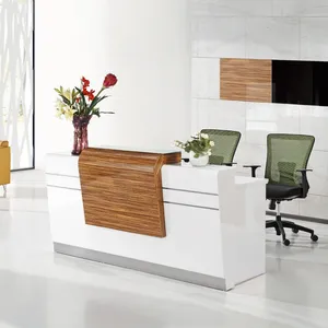 2023 JIYOU blanco gran oferta salón muebles <span class=keywords><strong>de</strong></span> oficina Hospital gimnasio diseño moderno personalizado Simple conjunto OEM estilo tablero <span class=keywords><strong>de</strong></span> <span class=keywords><strong>trabajo</strong></span> recepción - Product Image 6