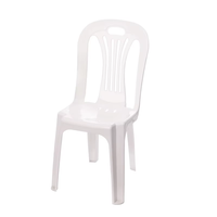 Chaise en plastique extérieur jardin pique-nique blanc chaises en plastique portables pour événements fêtes quantité Top