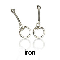 Porte-clés avec chaîne et anneaux ouverts, chaîne serpent, porte-clés couleur argent, accessoires de fabrication de bijoux faits à la main