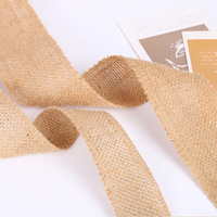 Ruban de jute massif Ruban de toile de jute naturel Rouleau de ruban de tissu de jute Toile de jute tissée naturelle Rouleau de toile de jute