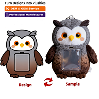 24/7 Service professionnel Super doux en peluche enfants cadeaux raton laveur sac à dos sacs en peluche personnalisés