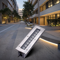LED tüp işık yağmur geçirmez karartma Gangways IP67 açık bahçe peyzaj Lampade reklam Incasso Interrate için alüminyum cam kapak